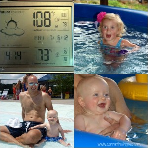 It was a CRAZY hot summer so we spent most of it swimming!