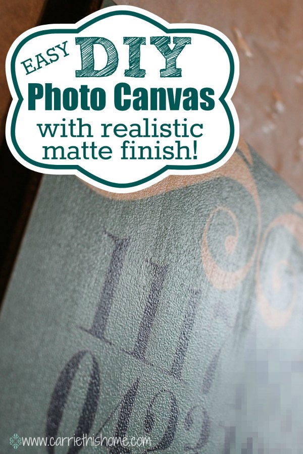 Easy DIY Photo Canvas